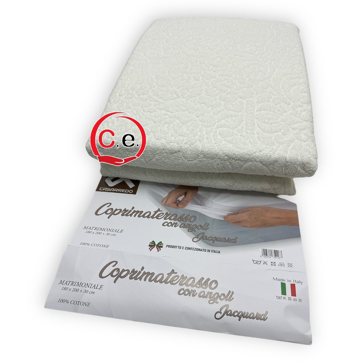 Coprimaterasso in spugna Jaguard con angoli Casarredo