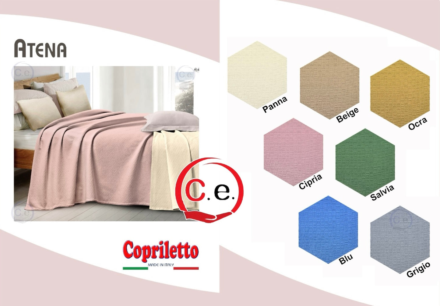 Copriletto Atena Tessier