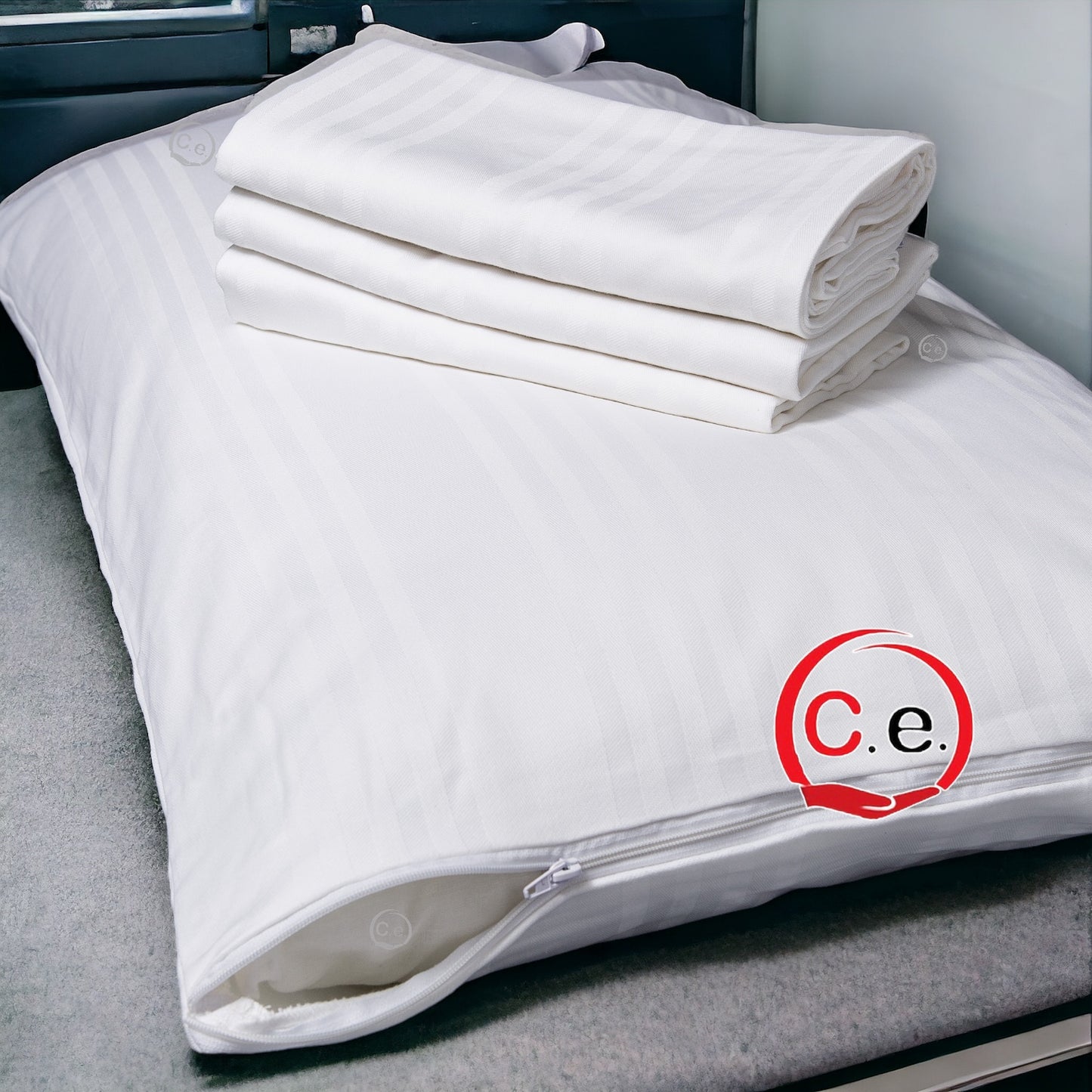 Coprimaterasso in cotone Jaguard con zip
