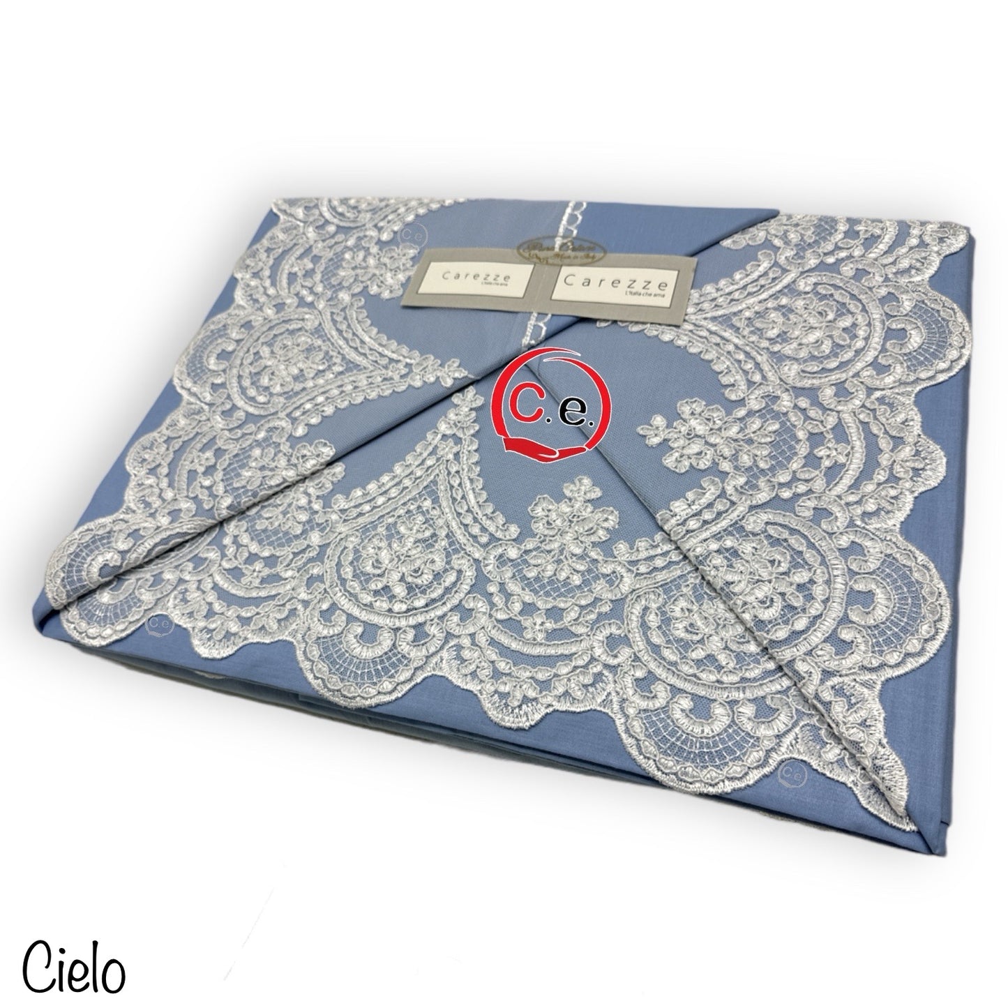 Completo lenzuola Daiana con pizzo in pregiato Rebrodè