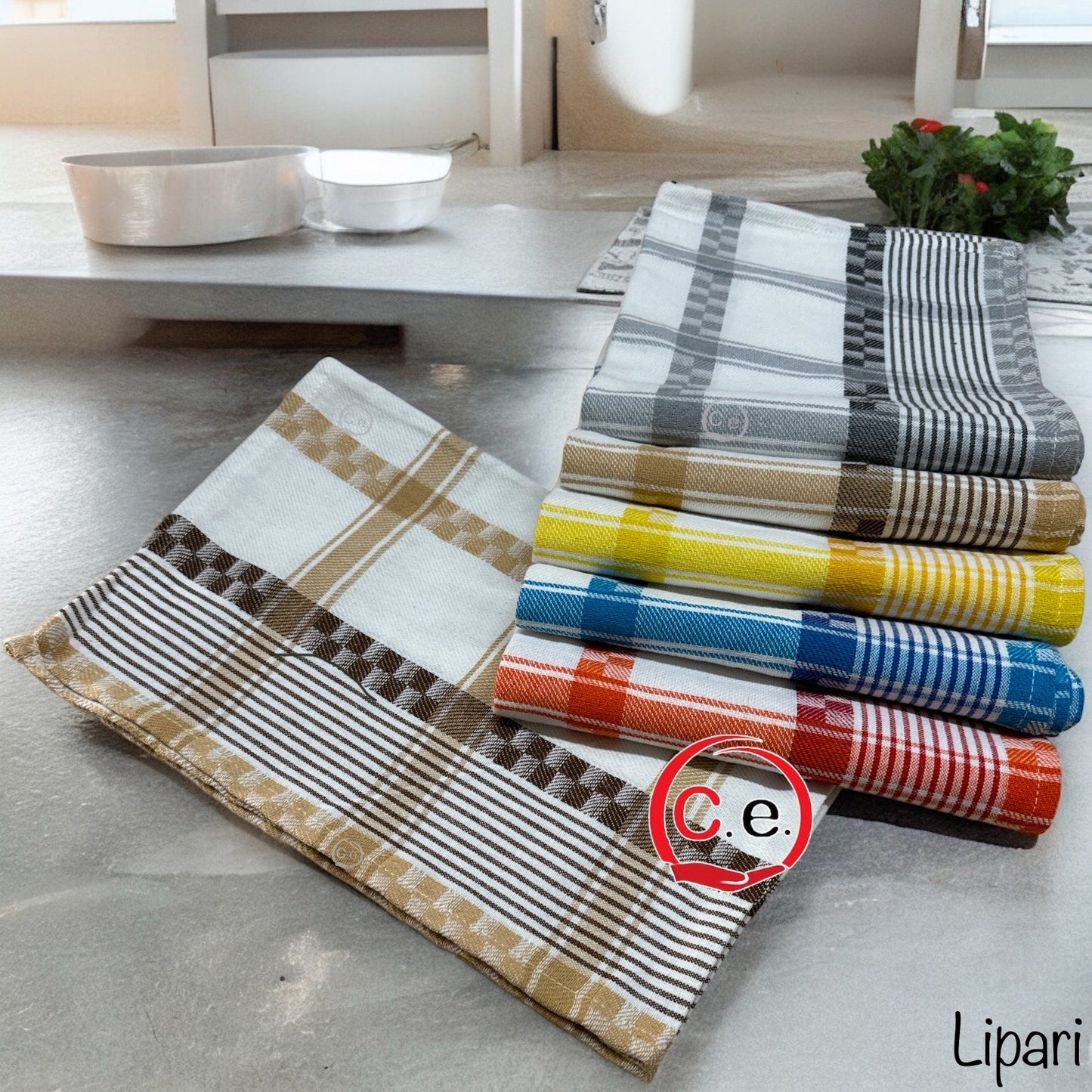 Strofinacci 6 pezzi in puro cotone al 100%