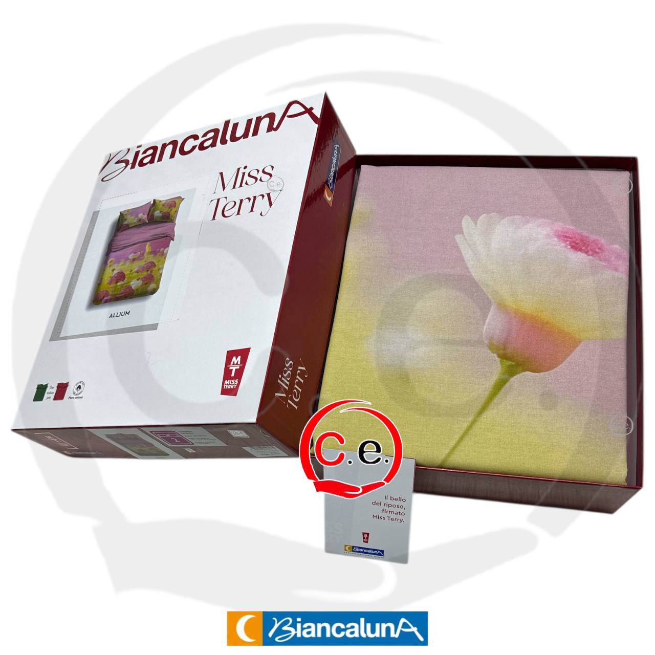 Lenzuola copriletto BiancaLuna Miss Terry Allium