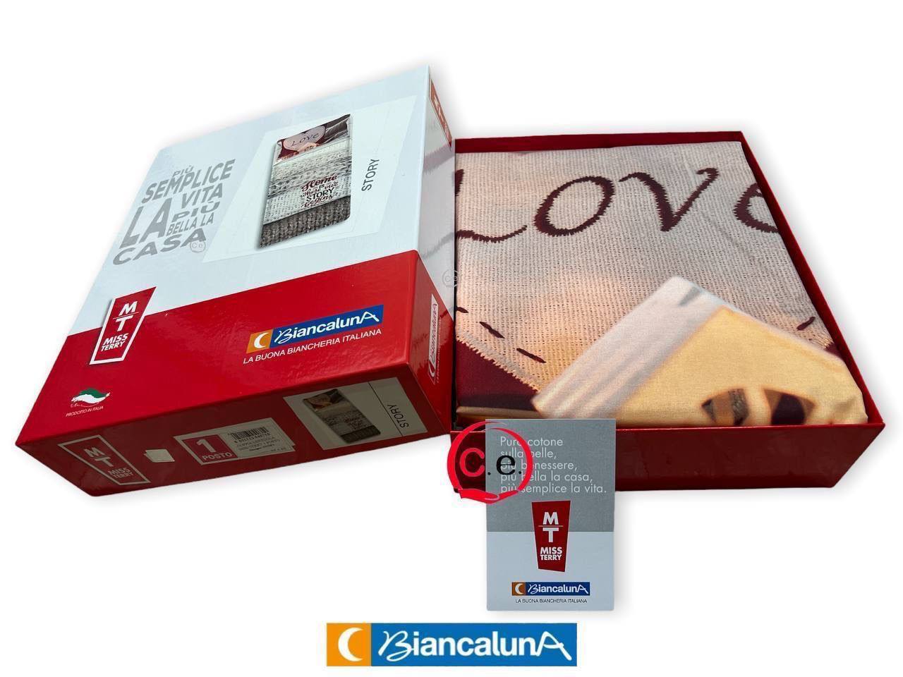 Completo lenzuola/copriletto Story digitale BiancaLuna 🌙 scatolata Singola