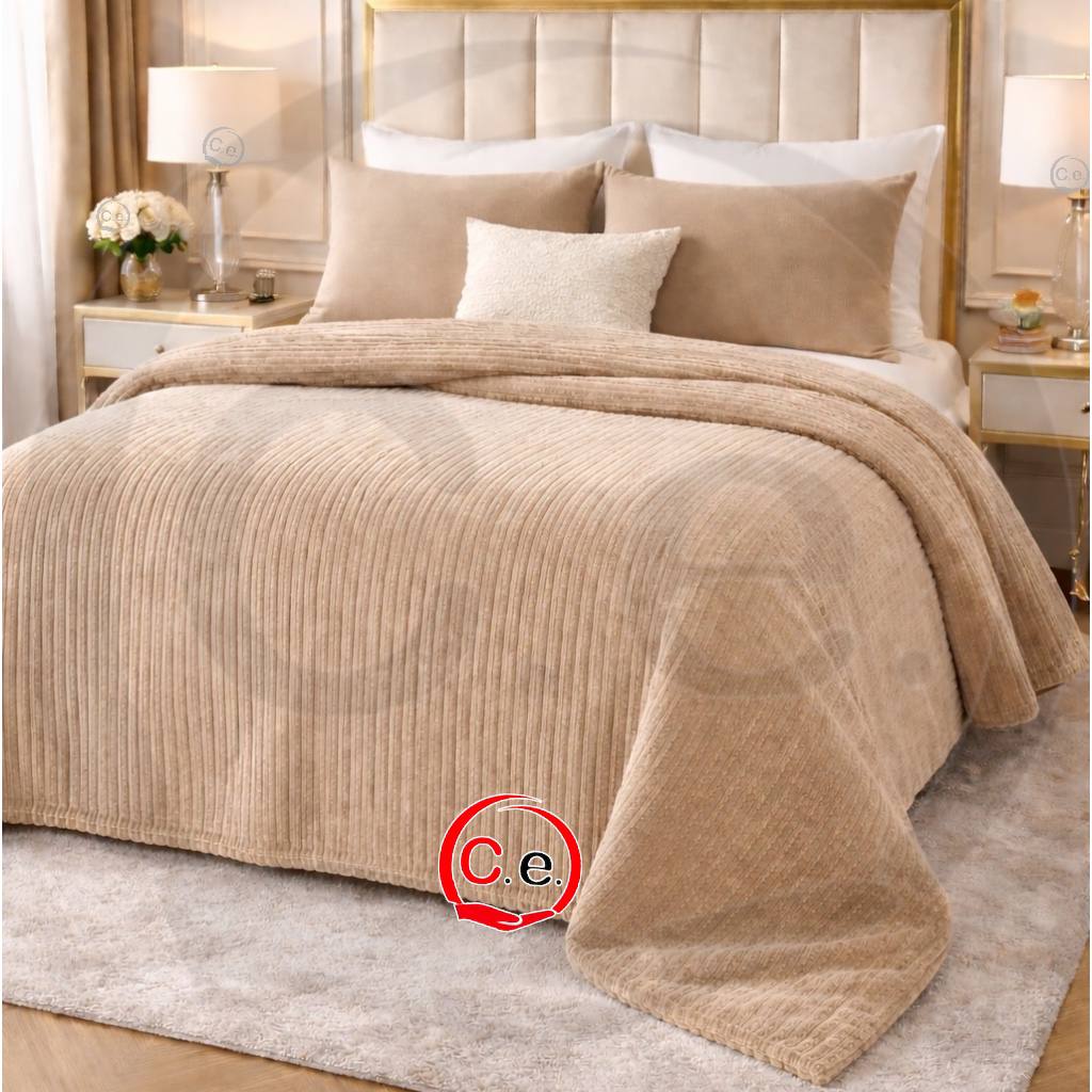 Copriletto trapuntato Coste Velour