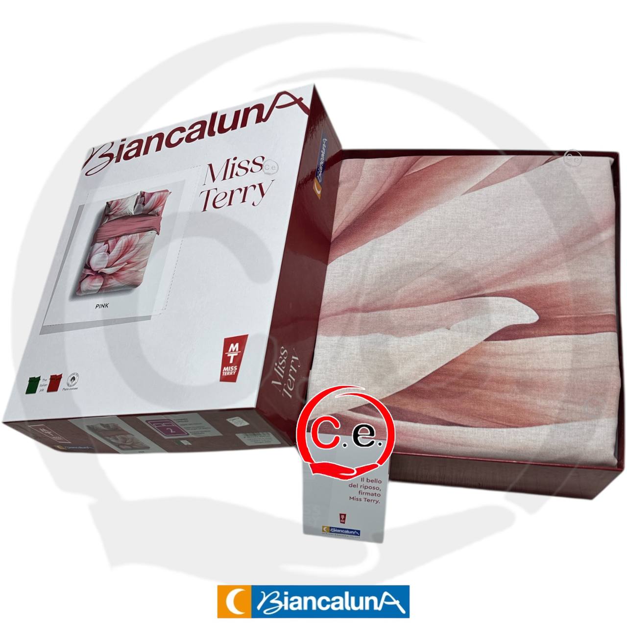 Lenzuola copriletto BiancaLuna Miss Terry Pink