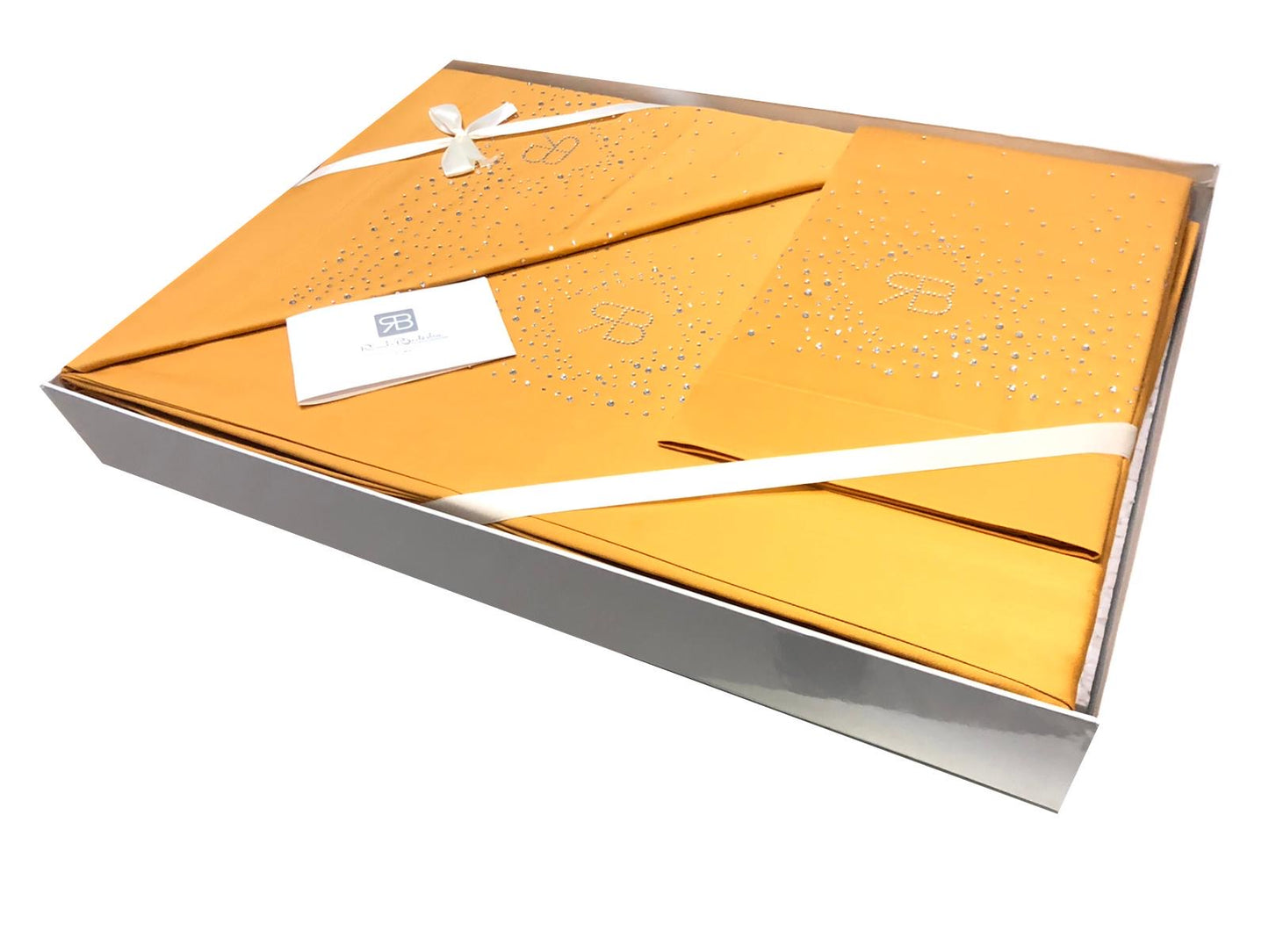 Completo lenzuola Renato Balestra con strass Cristel