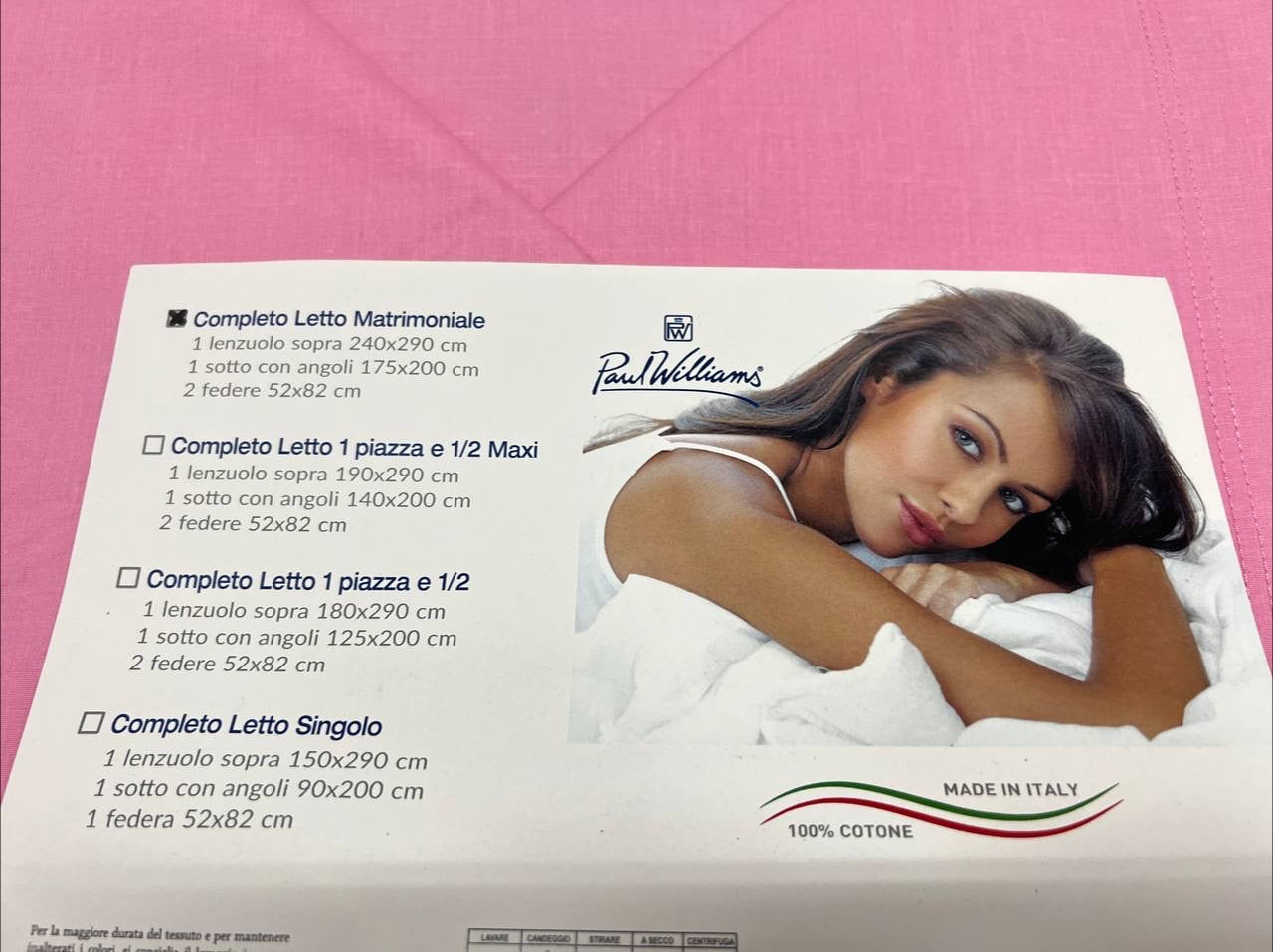 Completo letto PaulWilliams tinta unita 🌈 🌈🌈