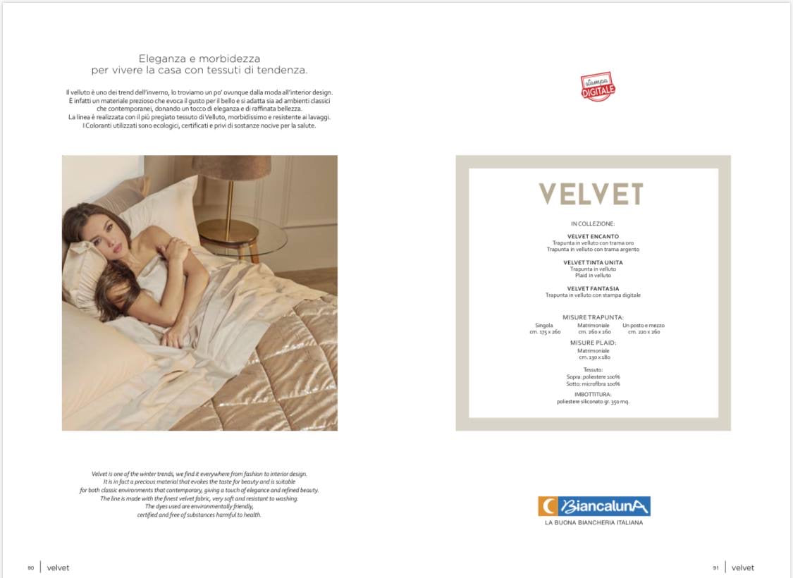 Trapunta BiancaLuna 🌙 Velvet