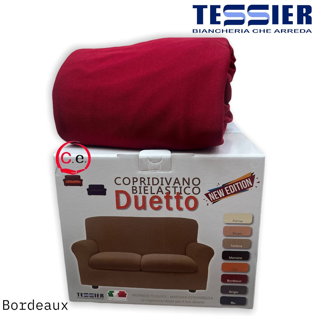 Copripoltrona Relax Bielastico art.Duetto Tessier