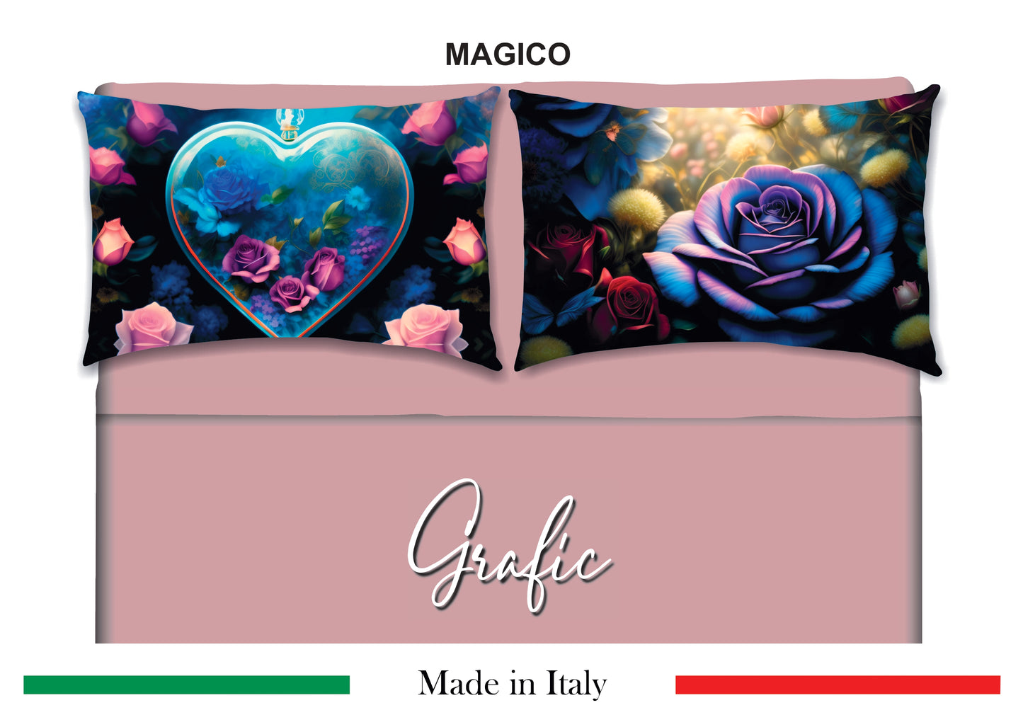 Completo Lenzuola Matrimoniale Disegno Magico Grafic