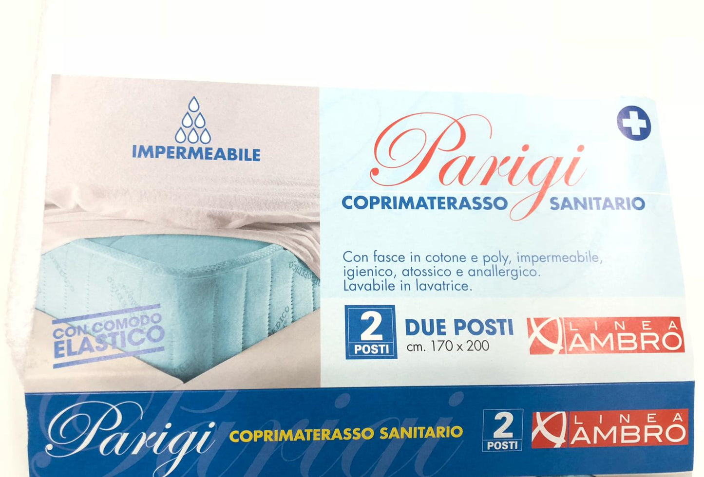 Coprimaterasso sanitario con elastico impermeabile 💦 , igienico, atossico e anallergico.