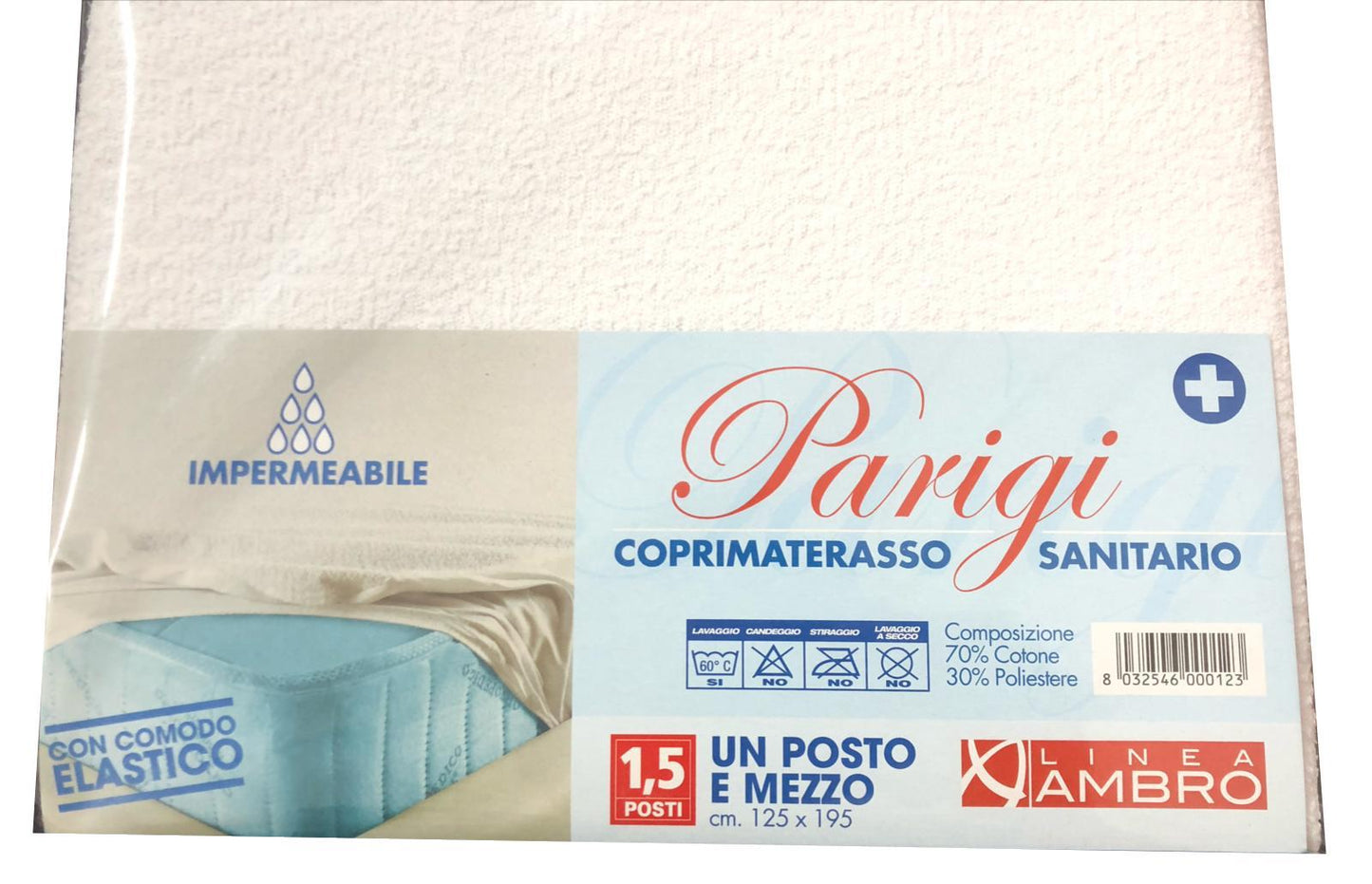 Coprimaterasso sanitario con elastico impermeabile 💦 , igienico, atossico e anallergico.