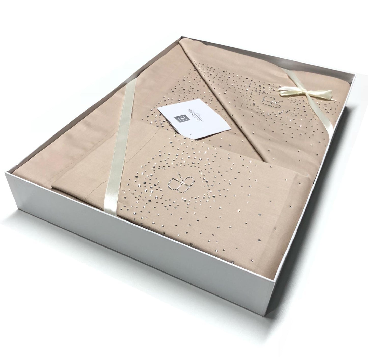 Completo lenzuola Renato Balestra con strass Cristel