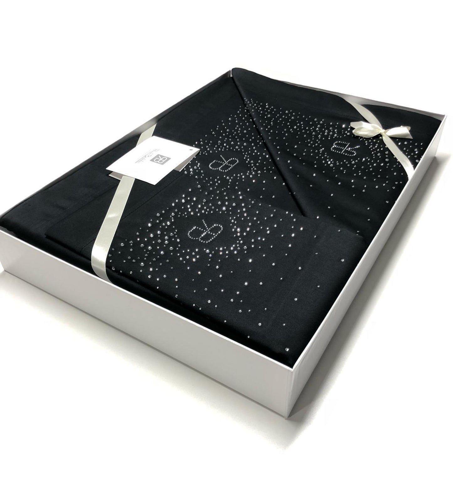 Completo lenzuola Renato Balestra con strass Cristel