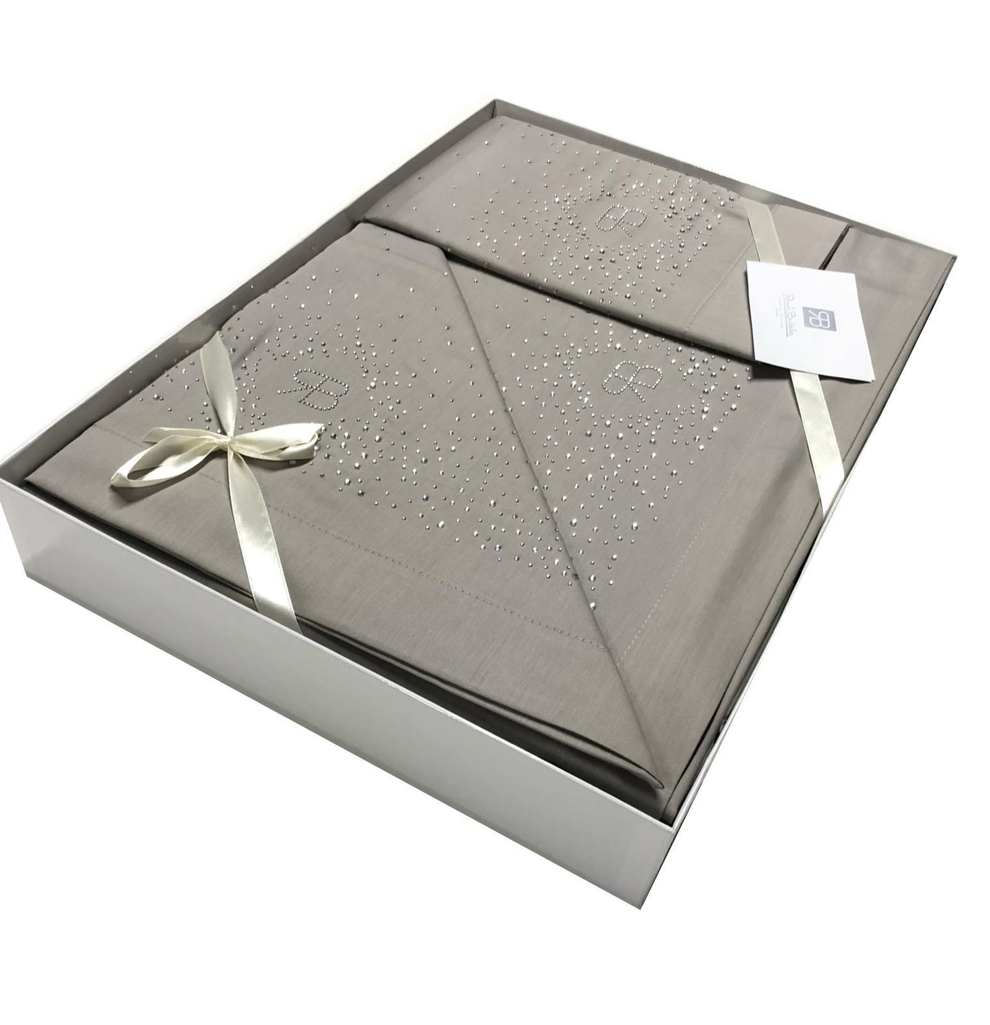 Completo lenzuola Renato Balestra con strass Cristel