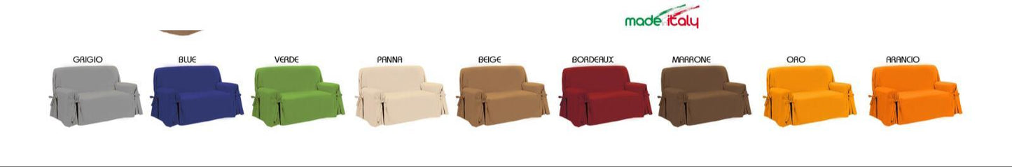 Copridivano Simply perfetto con fiocchi 🎀 tessier in cotone