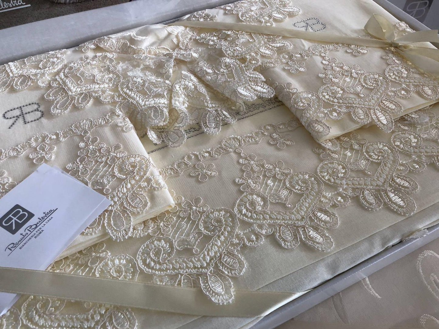 Completo letto + copriletto + centrino Noemi Renato Balestra