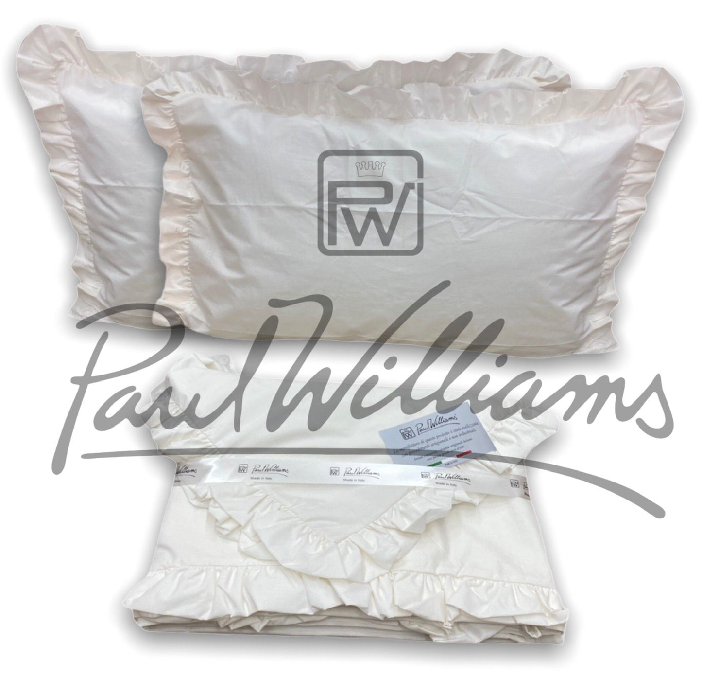 Completo letto con Rouche matrimoniale PaulWilliams