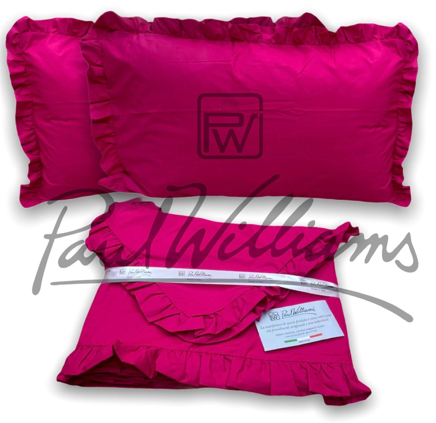 Completo letto con Rouche matrimoniale PaulWilliams