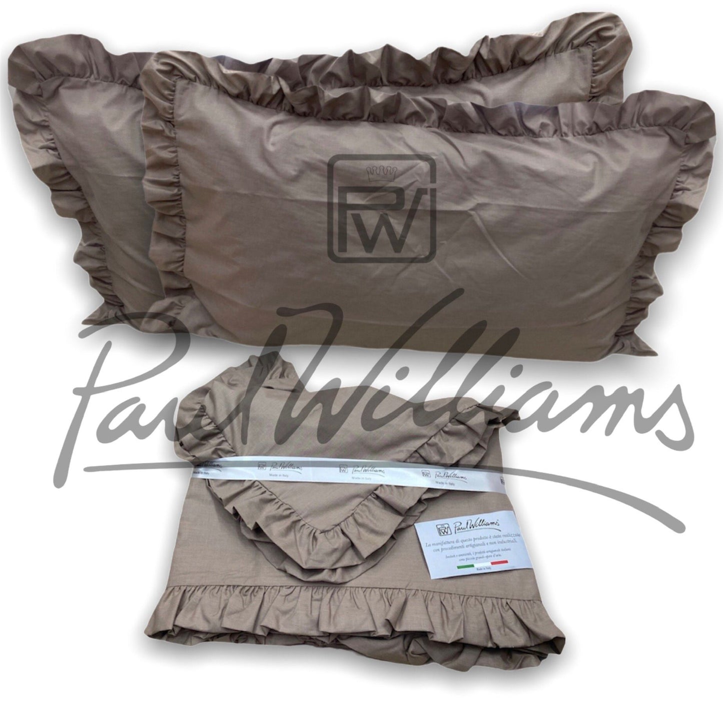 Completo letto con Rouche matrimoniale PaulWilliams