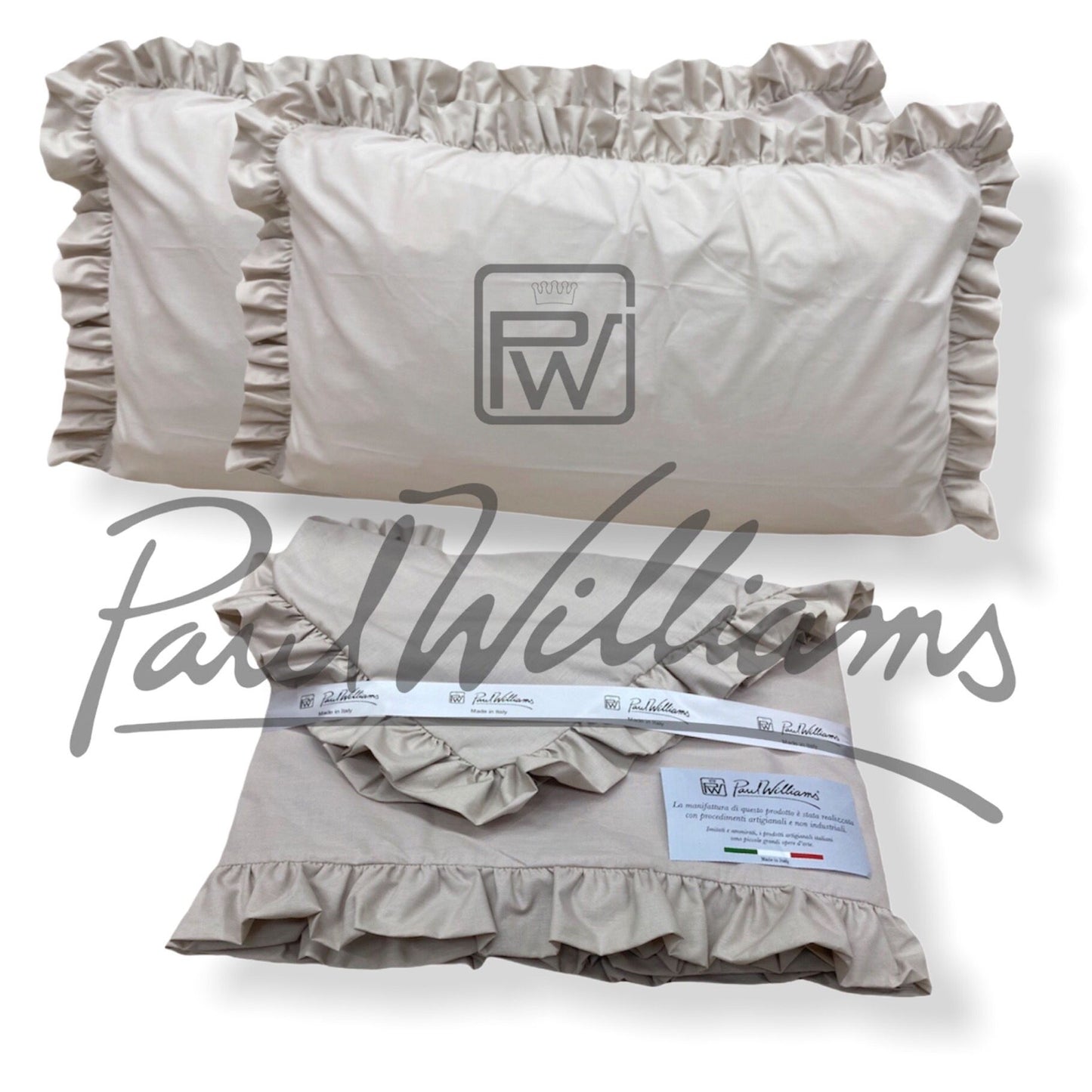 Completo letto con Rouche matrimoniale PaulWilliams