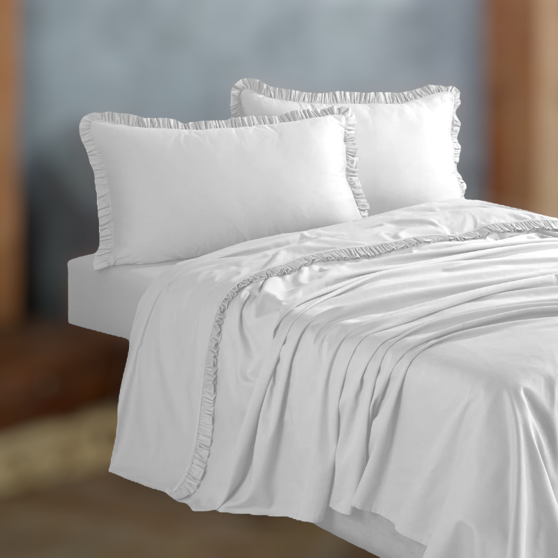 Completo letto con Rouche matrimoniale PaulWilliams