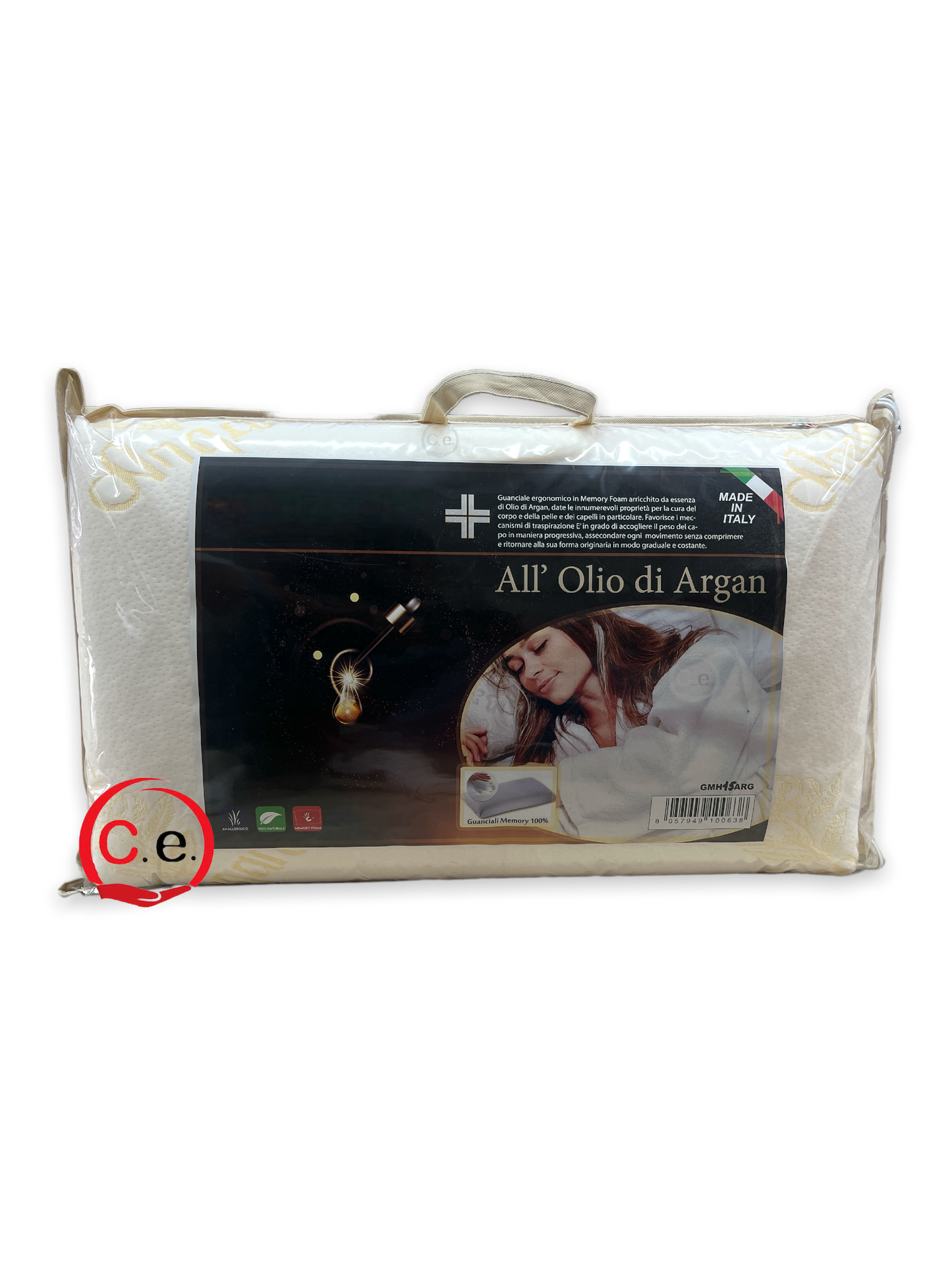 GUANCIALE MEMORY CON OLIO D’ARGAN