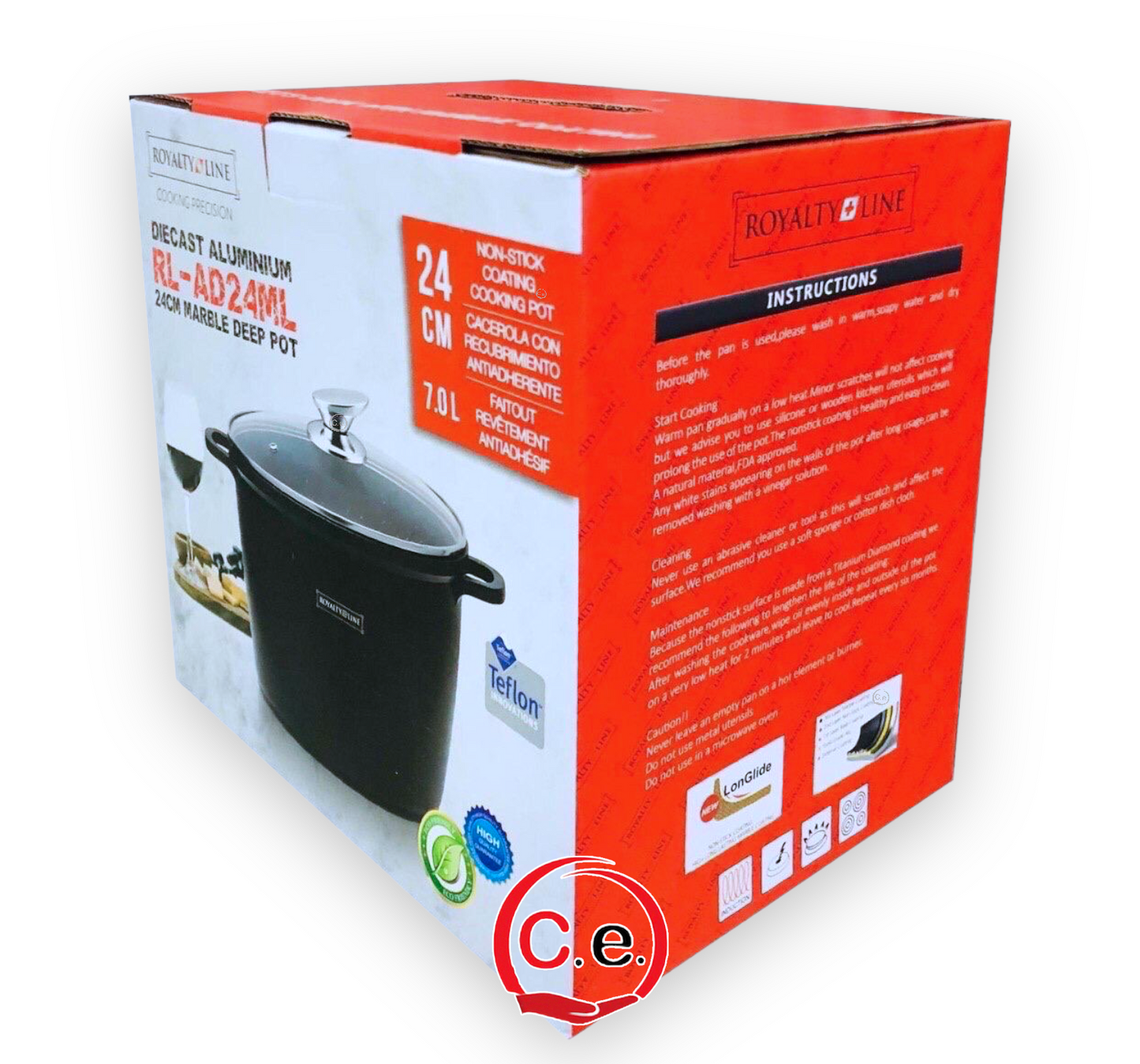 Pentolone in pietra lavica ad induzione Royalty Line Per una cucina sana🍃