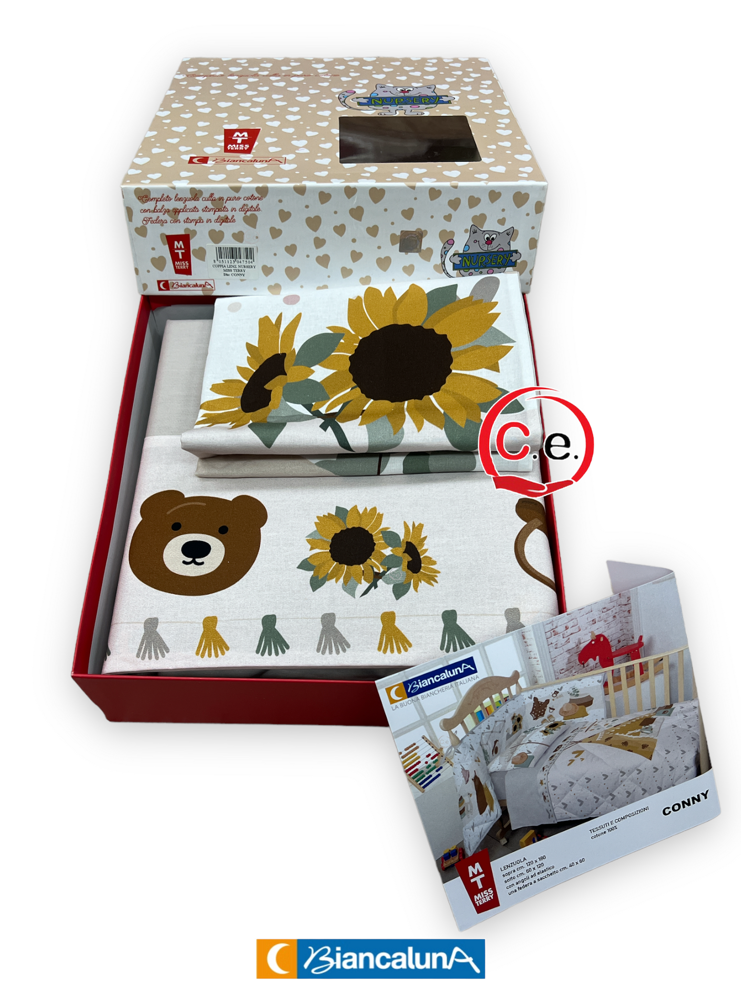 Completo culla lettino Digitale Nursey MissTerry BiancaLuna ๐
