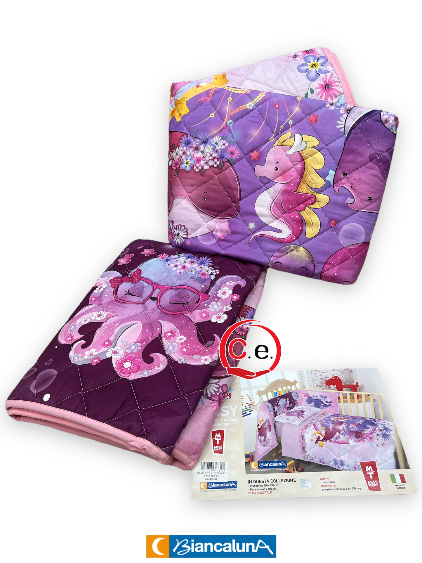 Completo culla lettino Digitale Nursey MissTerry BiancaLuna ๐