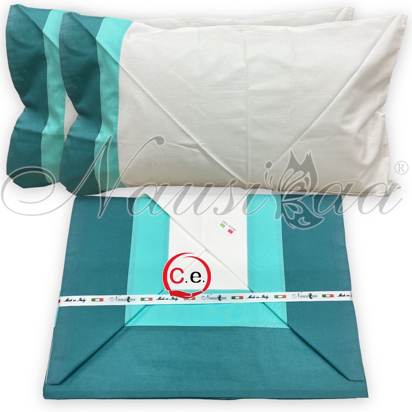 Completo letto con doppio bordo Ornella Nausikaa