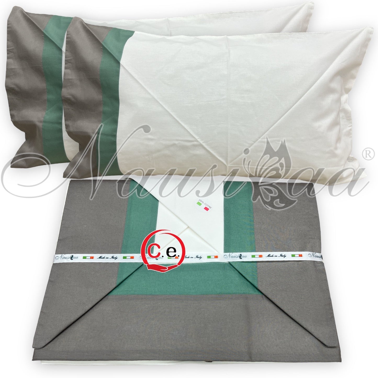 Completo letto con doppio bordo Ornella Nausikaa
