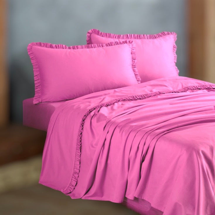 Completo letto con Rouche matrimoniale PaulWilliams