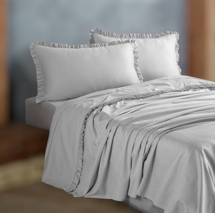 Completo letto con Rouche matrimoniale PaulWilliams