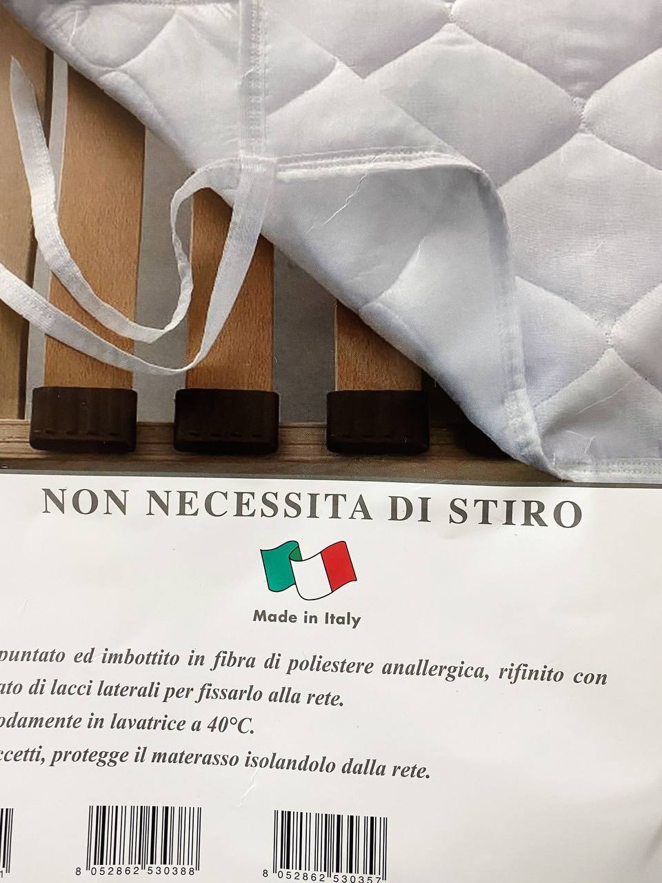 Coprirete trapuntato con lacci Laura Blasi
