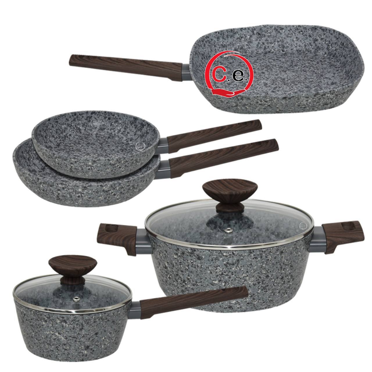 Batteria in pietra Dolomite 7 Pezzi