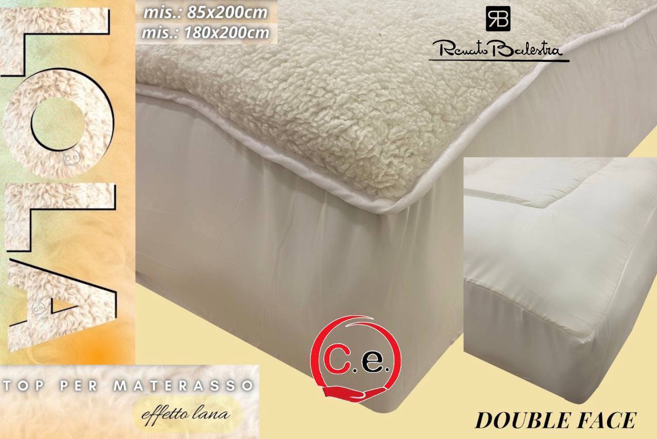 Topper per materasso con lana double-face RenatoBalestra