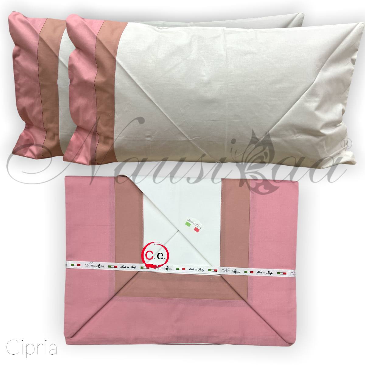 Completo letto con doppio bordo Ornella Nausikaa