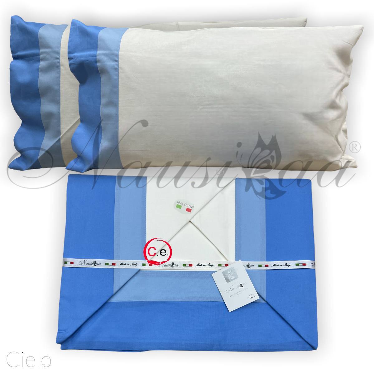 Completo letto con doppio bordo Ornella Nausikaa