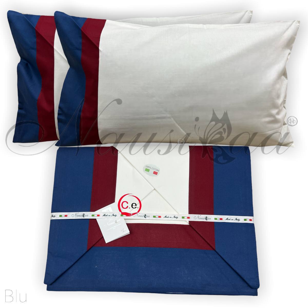 Completo letto con doppio bordo Ornella Nausikaa