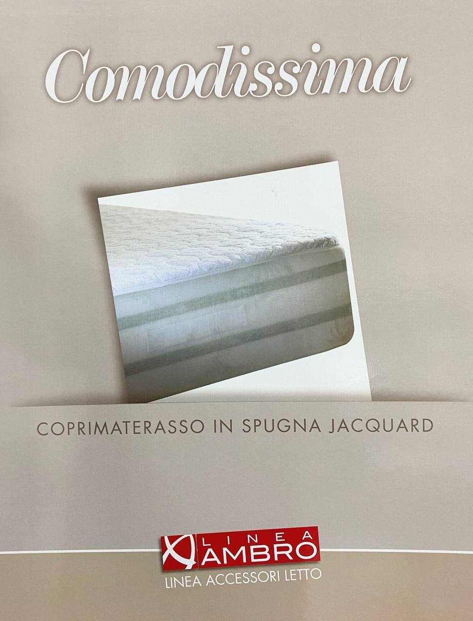 Coprimaterasso Comodissima linea ambro Biancaluna 🌙