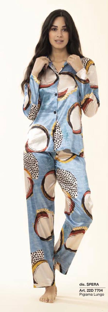 Pigiama donna Kissimo BiancaLuna 🌙 in raso