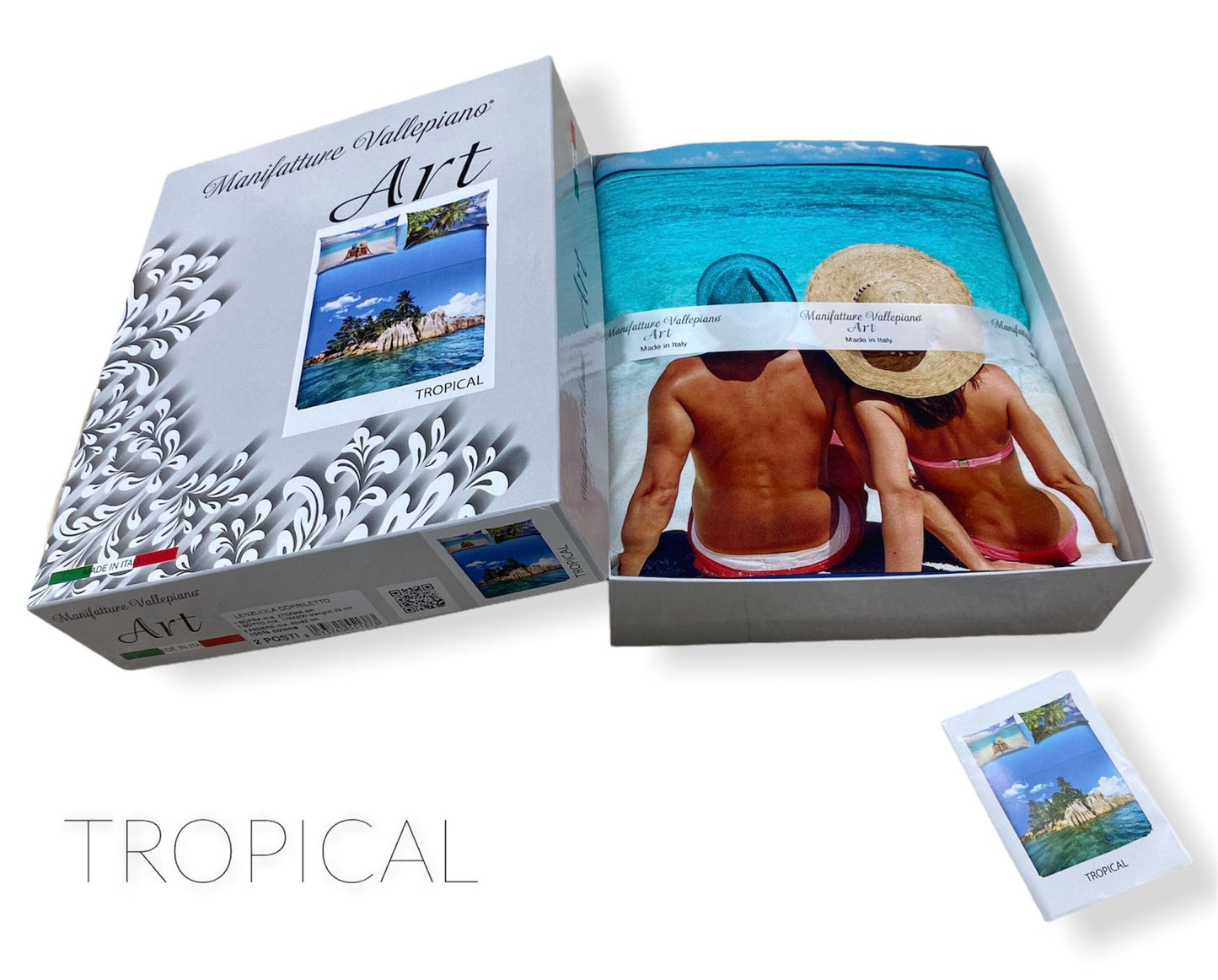 Lenzuola copriletto un posto & mezzo Art Tropical