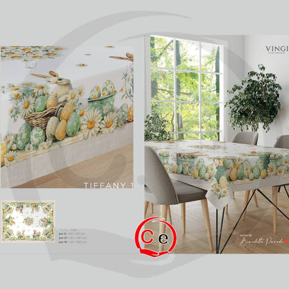 Tovaglia digitale Vingi Tiffany Pasquale 🐇 🥚 🐣
