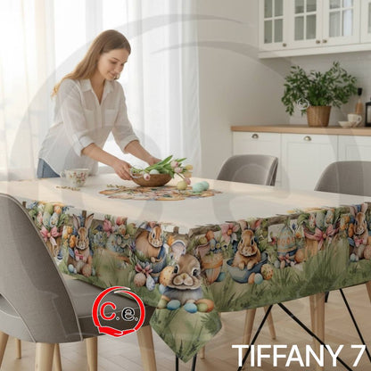 Tovaglia digitale Vingi Tiffany Pasquale 🐇 🥚 🐣