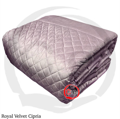 Trapunta/Piumone Royal Velvet in soffice velluto, trapuntatura piazzata desing innovativo