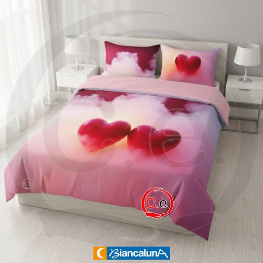 Copripiumino Cuori Miss Terry BiancaLuna 🌙 Digitale