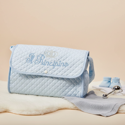 Borsa mamma ricamata principino & principessa