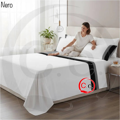 Completo lenzuola Capri Con doppia balza