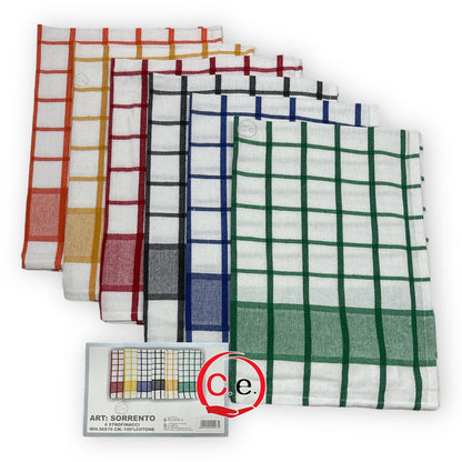 Strofinacci 6 pezzi in puro cotone al 100%